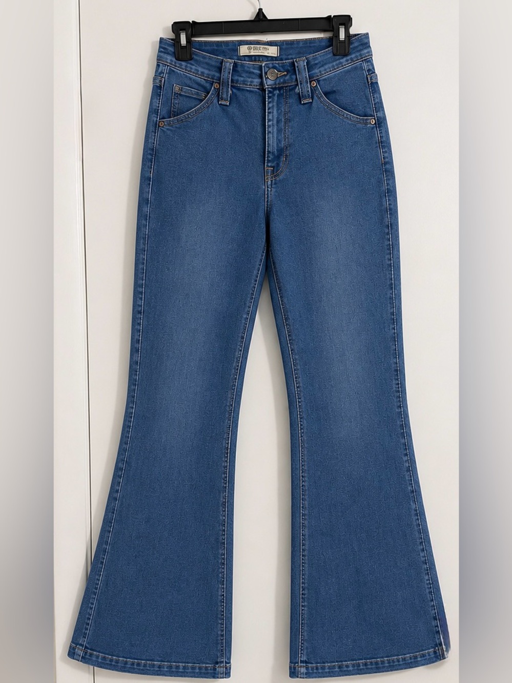 Rock & Roll Cowgirl Mid-Blue Flare Jeans